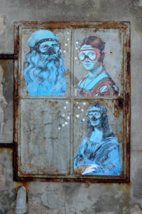 Giudecca Island in front of Venice - street art Giudecca Island in front of Venice - street art